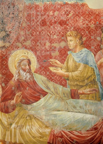 Isaak wijst Esau af, detail van Isaak en Esau, c.1288 (detail) door Giotto di Bondone