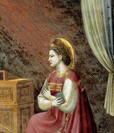 De Annunciatie (detail) door Giotto di Bondone