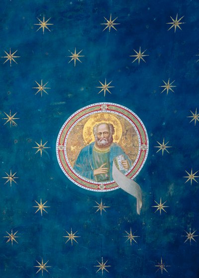 De Profeet Maleachi, van het plafondgewelf door Giotto di Bondone