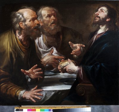 Avondmaal in Emmaüs door Giovacchino Assereto