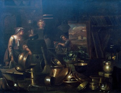 Binnenkeuken door Giovan Domenico Valentino