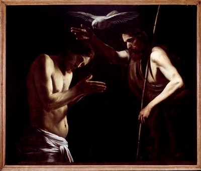 De doop van Jezus door Giovanni Battista Caracciolo