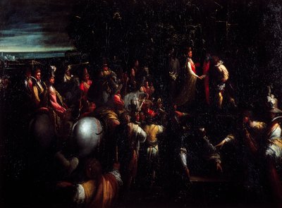 Scène uit fabel door Giovanni (1575 1655) Donducci