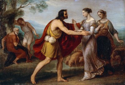 Ontmoeting tussen Jacob en Rachel door Giovanni Carnovali