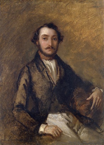 Portret van Gaetano Donizetti (1797-1848), Italiaanse componist. door Giovanni Carnovali