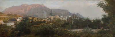 Schemeringstijd in Capri door Giovanni (1826 1903) Costa