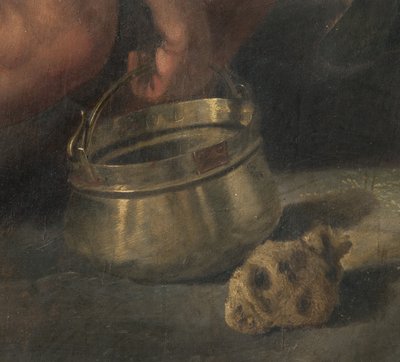Kruisiging (detail) door Giovanni (fl.1537 d.c.1570) Fratino