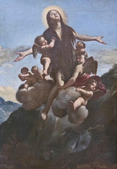 Hemelvaart van Sint Maria Magdalena door Giovanni (school of) Lanfranco
