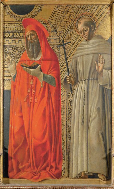 Sint Hiëronymus en Sint Franciscus van Assisi door Giovanni Ambrogio Bevilacqua