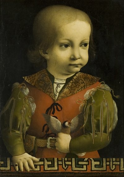 Francesco Sforza als kind door Giovanni Ambrogio de Predis