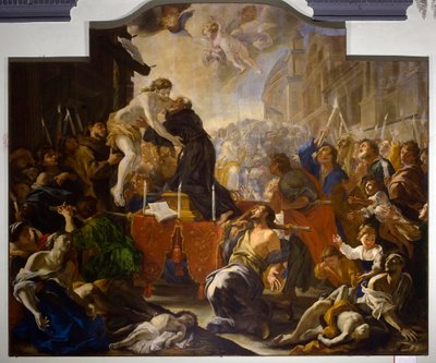 Jezus gekruisigd los van het kruis door Giovanni Andrea Carlone