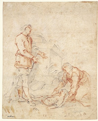Bijbelse scène door Giovanni Andrea Ferrari
