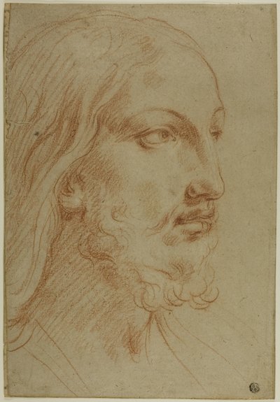 Hoofd van Christus door Giovanni Andrea Sirani