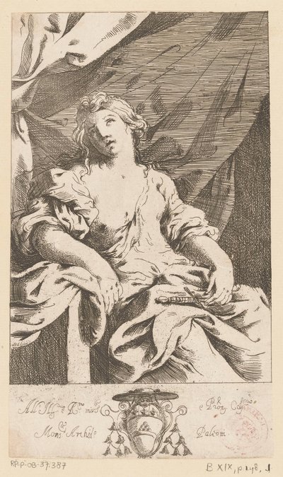 Lucretia door Giovanni Andrea Sirani