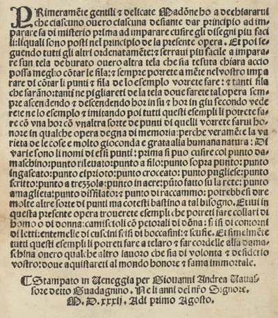 Esemplario di Lauori..., pagina 14 verso, 1 augustus 1532 door Giovanni Andrea Vavassore