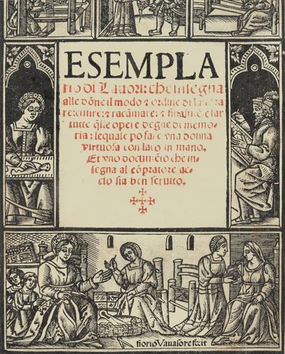 Esemplario di Lauori..., titelpagina recto, 1 augustus 1532 door Giovanni Andrea Vavassore