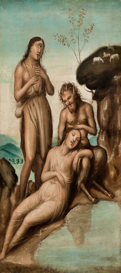 Polyphemus ontdekt Galatea en Acis, na 1500 door Giovanni Antonio Bazzi Sodoma