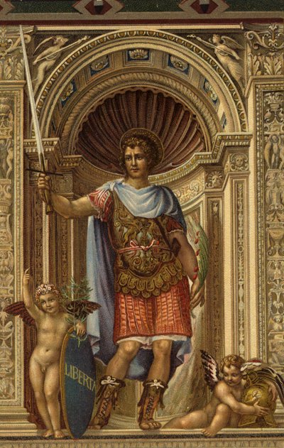 St Victor, schilderij door Il Sodoma in het Palazzo Comunale, Siena, Italië door Giovanni Antonio Bazzi after Sodoma