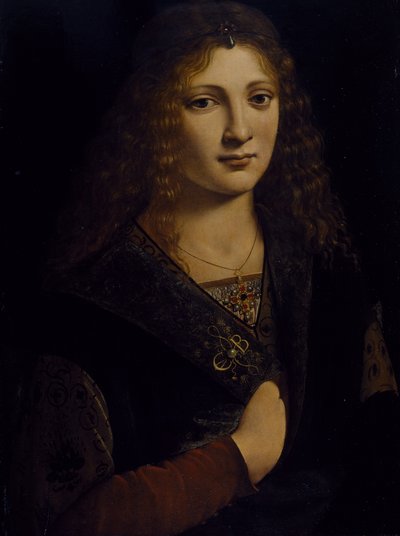 Portret van een Jonge Man, Mogelijk Girolamo Casio, c.1500 door Giovanni Antonio Boltraffio