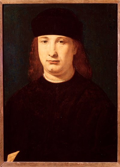 Portret van de Italiaanse dichter Girolamo Casio door Giovanni Antonio Boltraffio