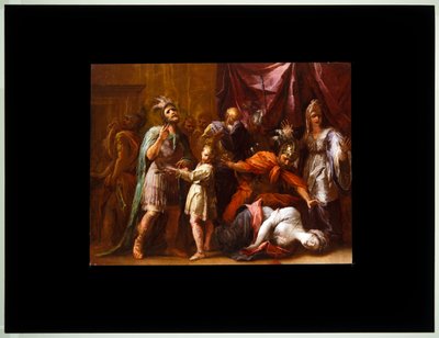 De dood van Lucretia door Giovanni Antonio Burrini or Burino