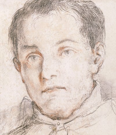 Portret van een jonge man door Giovanni Antonio Burrini or Burino