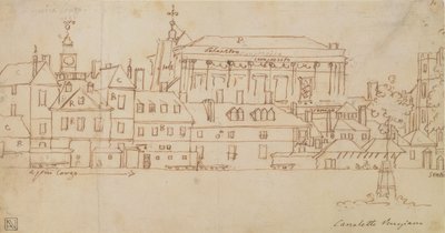 Horse Guards, Londen door Giovanni Antonio Canal