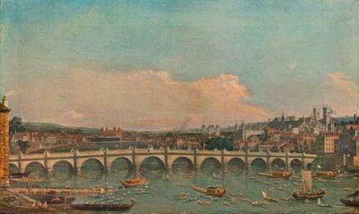 Westminster Bridge, ca. 1746 door Giovanni Antonio Canal