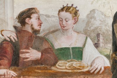 Het Banket, Grote Zaal, ca. 1570 (fresco) door Giovanni Antonio Fasolo