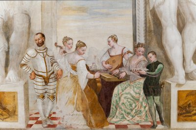 Het Concert, Grote Zaal, c.1570 door Giovanni Antonio Fasolo