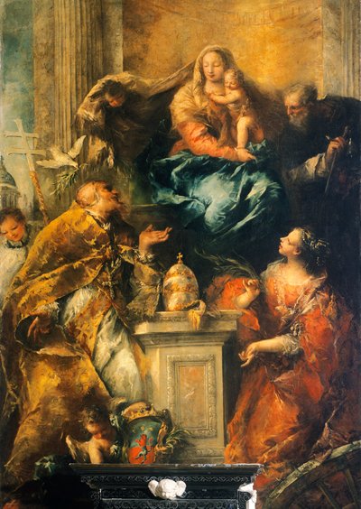 Ferri Altaarstuk, c. 1755 door Giovanni Antonio Guardi