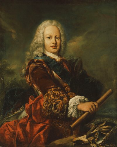 Portret van Koning Ferdinand VI van Spanje door Giovanni Antonio Guardi