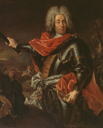Portret van Maarschalk Mattia von Schulemburg door Giovanni Antonio Guardi