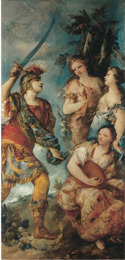Rinaldo en de nimfen door Giovanni Antonio Guardi