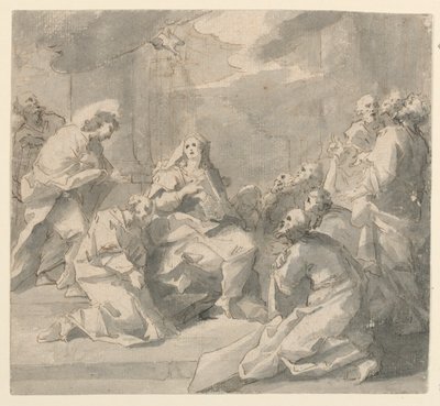 Pinksteren door Giovanni Antonio Pellegrini