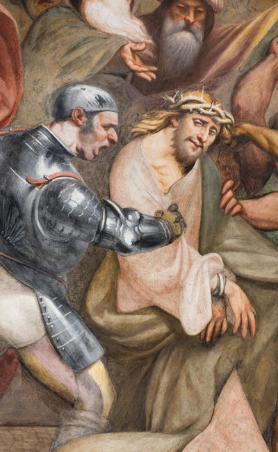 Centrale Aave, Derde Span Zuid, Beklimming naar Golgotha, Il Pordenone door Giovanni Antonio Pordenone