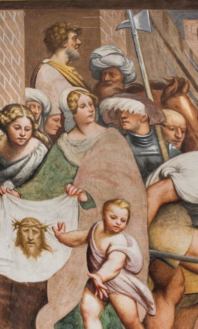 Middenbeuk, Tweede Zuidelijke Span, Jezus valt onder het Kruis, Il Pordenone door Giovanni Antonio Pordenone