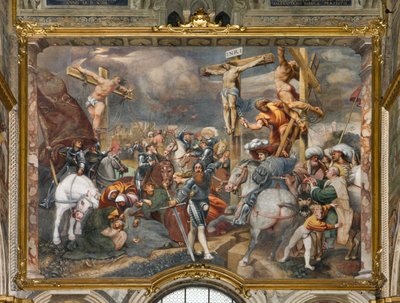 Counterfaccata, IL Pordenone, Kruisiging 1520-21 door Giovanni Antonio Pordenone
