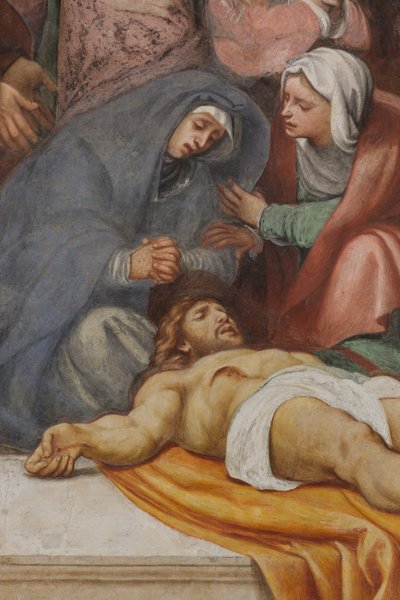 Counterfaccata, IL Pordenone, Afzetting 1522, Detail door Giovanni Antonio Pordenone