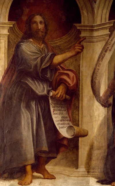 Jesaja (detail) door Giovanni Antonio Pordenone