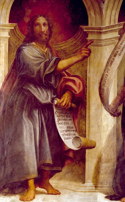 De profeet Jesaja (detail) door Giovanni Antonio Pordenone