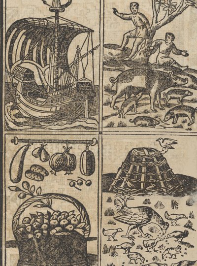 Essempio di recammi, pagina 9 recto, 1530 door Giovanni Antonio Tagliente
