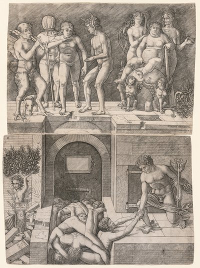 Allegorie van de Val van de Onwetende Mensheid door Giovanni Antonio da Brescia
