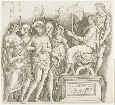 Christus voor Pilatus door Giovanni Antonio da Brescia