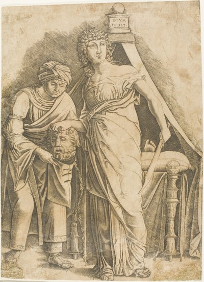 Judith met het hoofd van Holofernes door Giovanni Antonio da Brescia