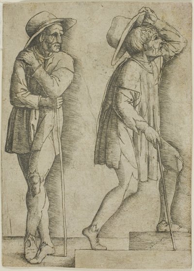 Twee Boeren door Giovanni Antonio da Brescia