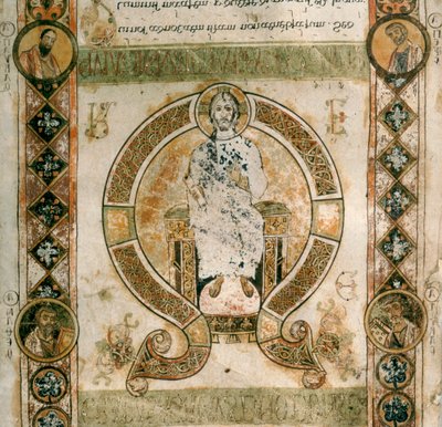 Christus in Glorie. Exultet van de Kathedraal van San Sabino in Bari door Phillipe de Marlier