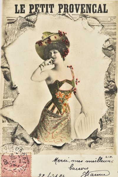Ansichtkaart: Journal Le Peer Provencal - datum 1906 door Phillipe de Marlier