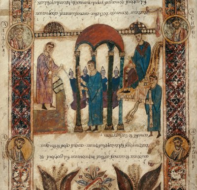 Voordracht van de Exulet tijdens de Paaswake. Exultet van de kathedraal van San Sabino in Bari door Phillipe de Marlier
