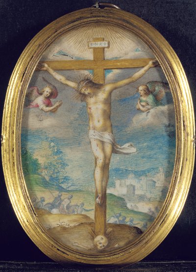 De Kruisiging door Giovanni B. Castello